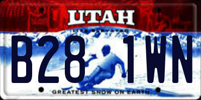 UT license plate B281WN