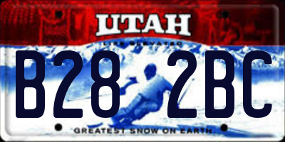 UT license plate B282BC