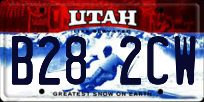 UT license plate B282CW