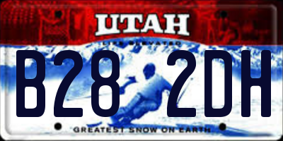 UT license plate B282DH