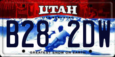 UT license plate B282DW