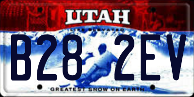 UT license plate B282EV