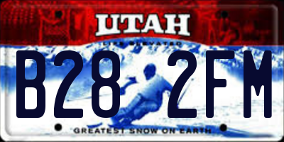 UT license plate B282FM
