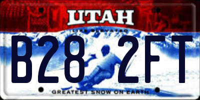 UT license plate B282FT
