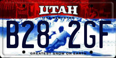 UT license plate B282GF