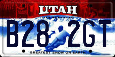 UT license plate B282GT