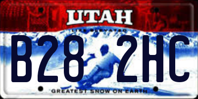 UT license plate B282HC