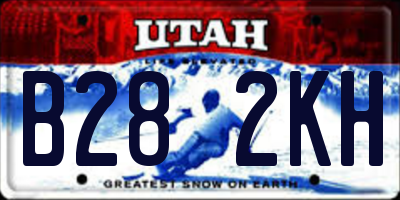 UT license plate B282KH