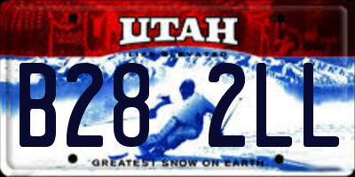 UT license plate B282LL