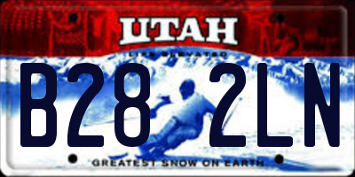 UT license plate B282LN