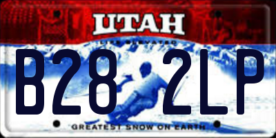UT license plate B282LP