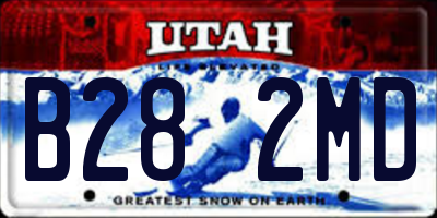 UT license plate B282MD