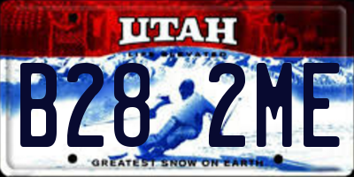 UT license plate B282ME
