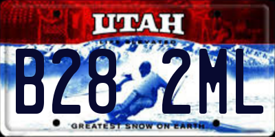 UT license plate B282ML