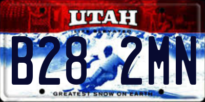 UT license plate B282MN