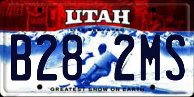 UT license plate B282MS