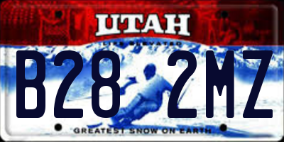 UT license plate B282MZ