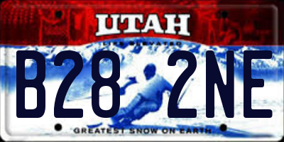 UT license plate B282NE