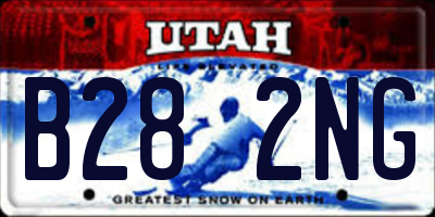 UT license plate B282NG