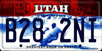 UT license plate B282NI