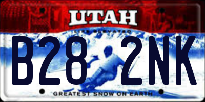 UT license plate B282NK