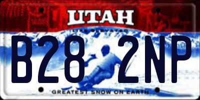 UT license plate B282NP