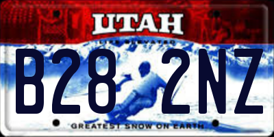 UT license plate B282NZ