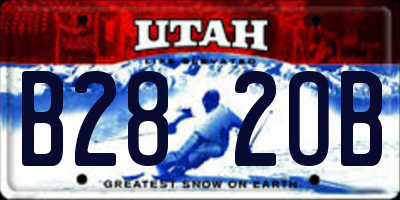 UT license plate B282OB
