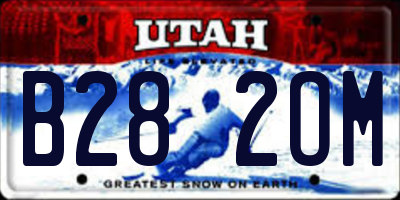 UT license plate B282OM