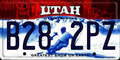 UT license plate B282PZ