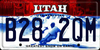 UT license plate B282QM