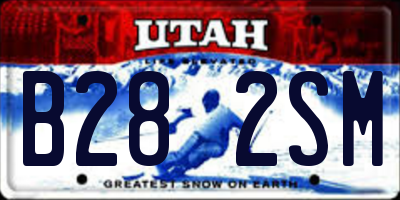 UT license plate B282SM