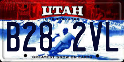 UT license plate B282VL