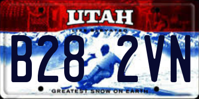 UT license plate B282VN
