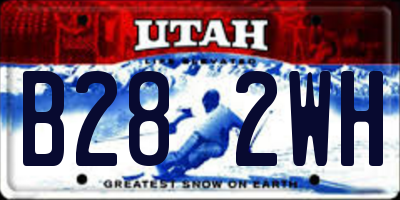 UT license plate B282WH