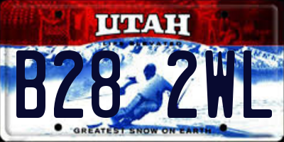 UT license plate B282WL