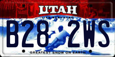 UT license plate B282WS