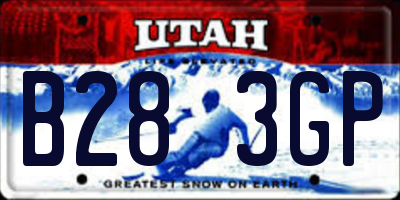 UT license plate B283GP