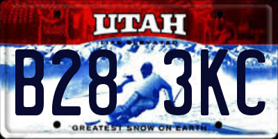 UT license plate B283KC