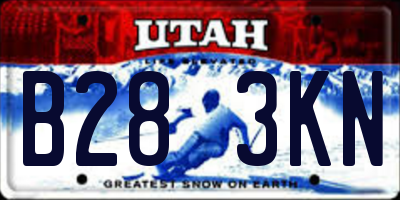 UT license plate B283KN