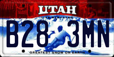 UT license plate B283MN