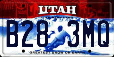 UT license plate B283MQ