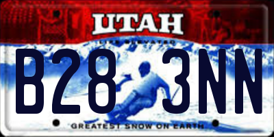UT license plate B283NN