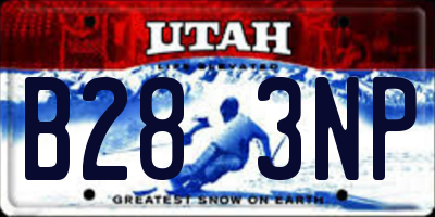 UT license plate B283NP