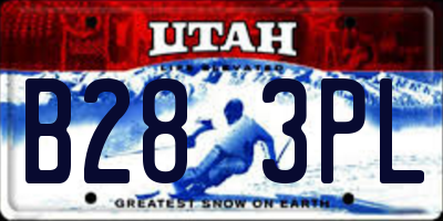 UT license plate B283PL