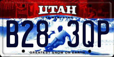 UT license plate B283QP