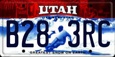 UT license plate B283RC