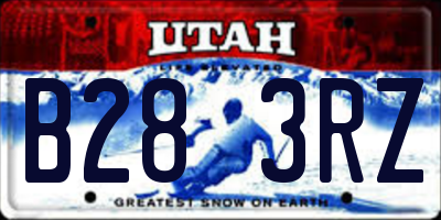 UT license plate B283RZ