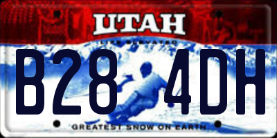 UT license plate B284DH