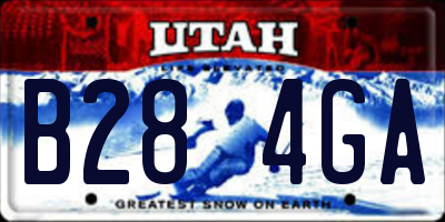 UT license plate B284GA